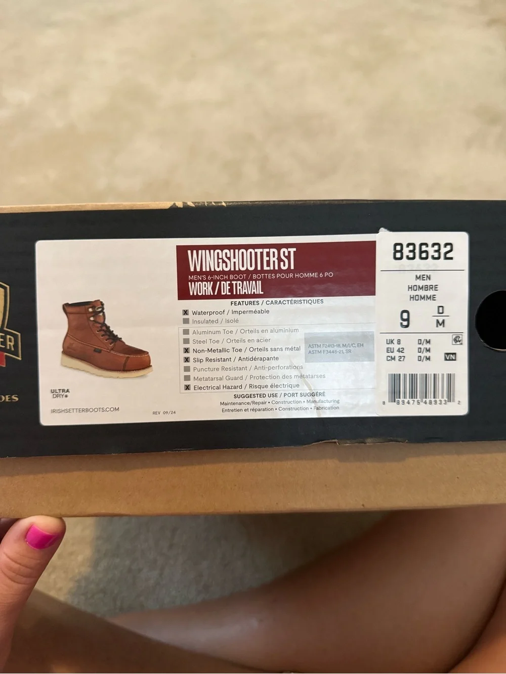 Irish Setter Wingshooter ST Work Boots